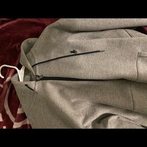 Men’s polo zip up hoodie